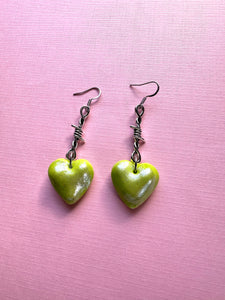 Lime hearts