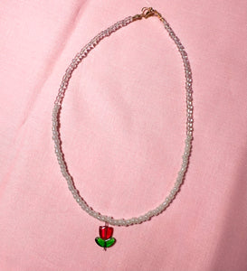 Tulip charm necklace