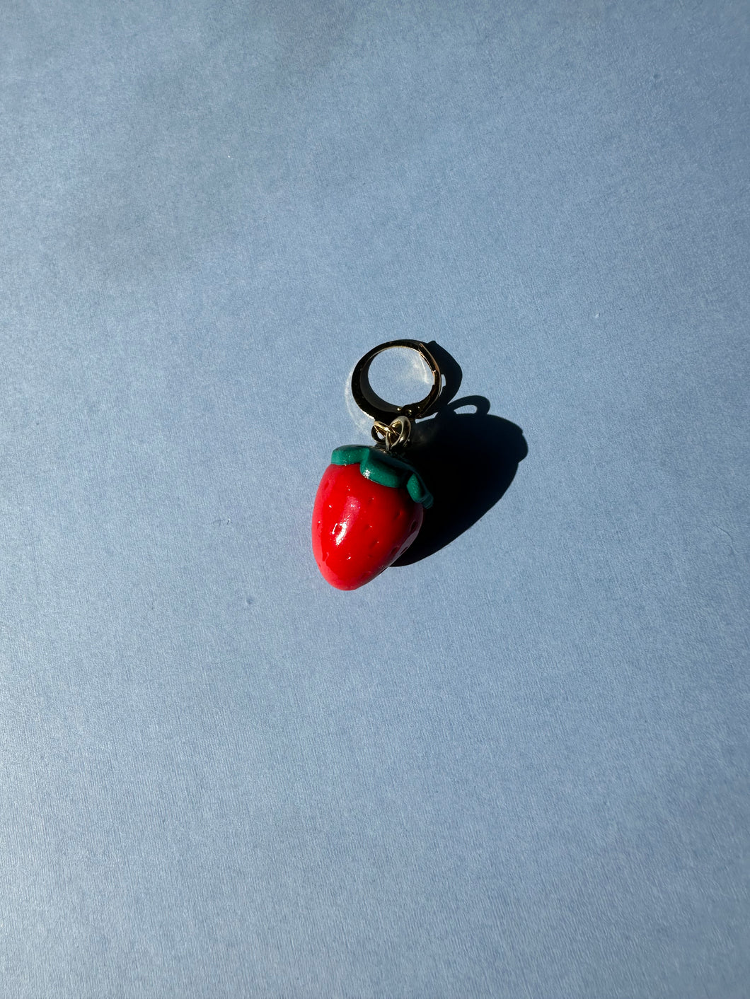 strawberry charm earring