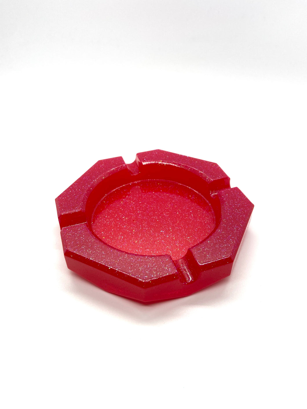 Sparkly cherry red classic ashtray