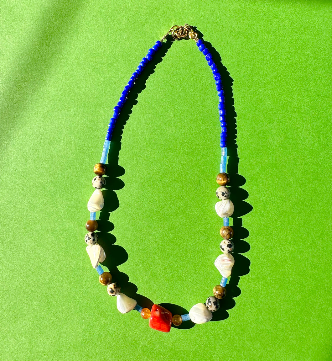 mixed bead necklace