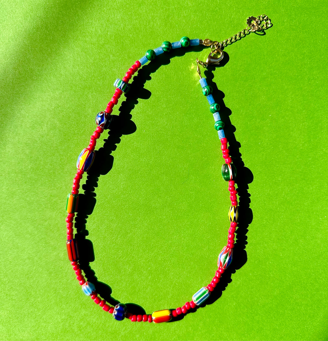 mixed bead necklace