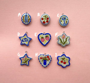 hand-painted charms (individual)