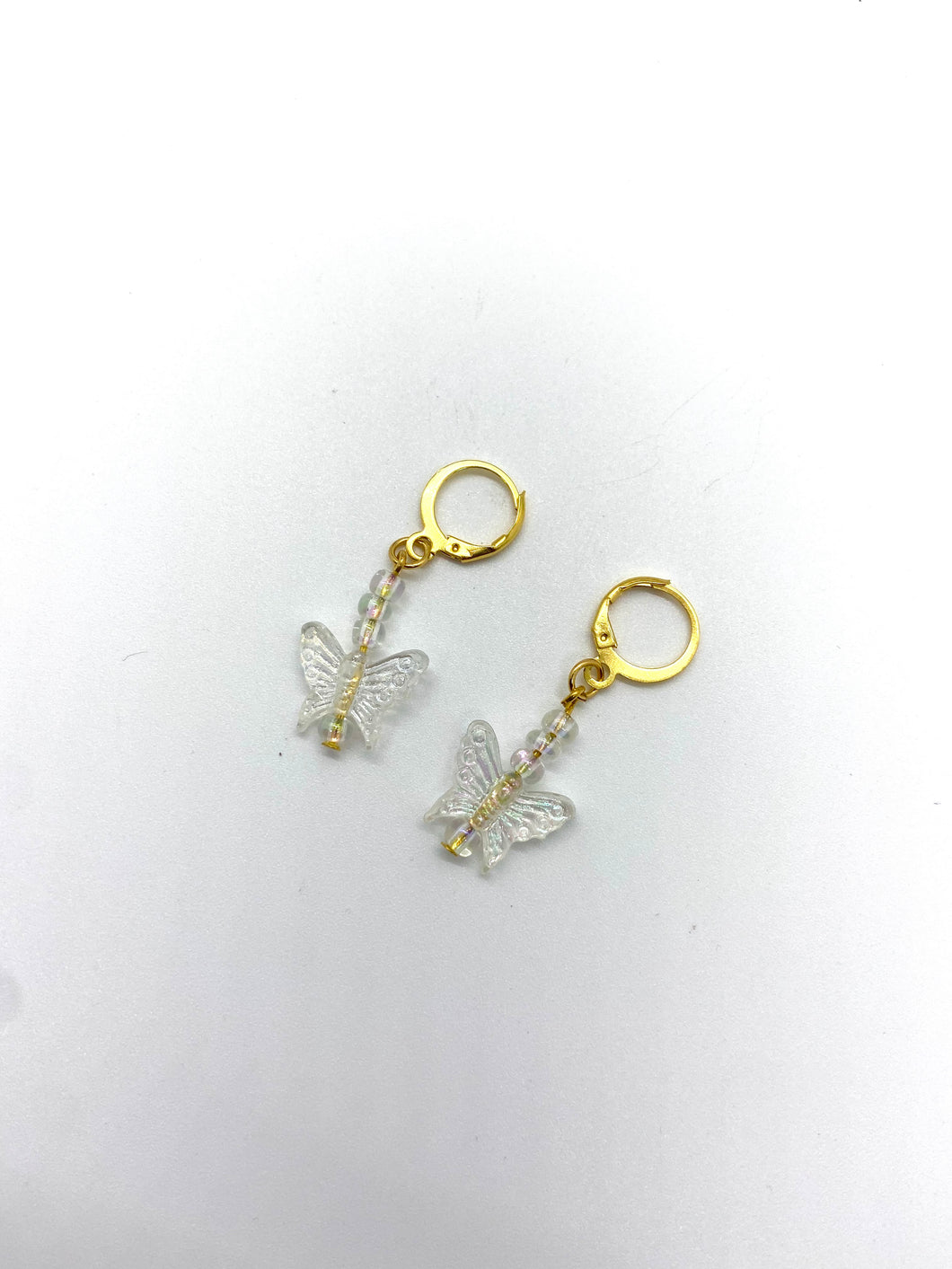 butterfly bead earrings